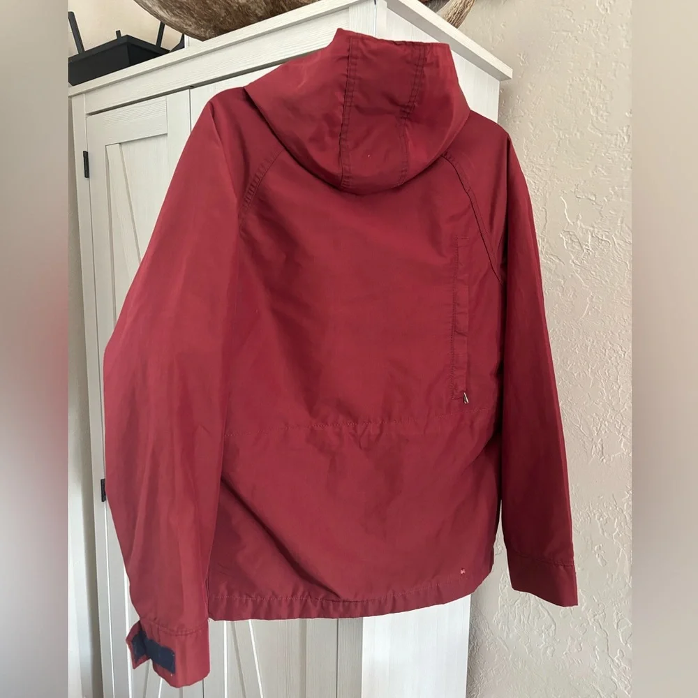 Woolrich‎ Vintage Women’s M Hooded jacket Winter Coat Snap Zip Red Outdoor